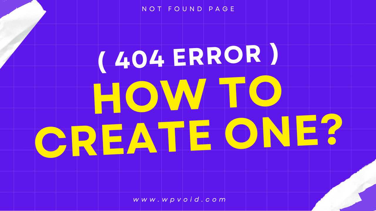 404 Not found Featured Image WPVOID